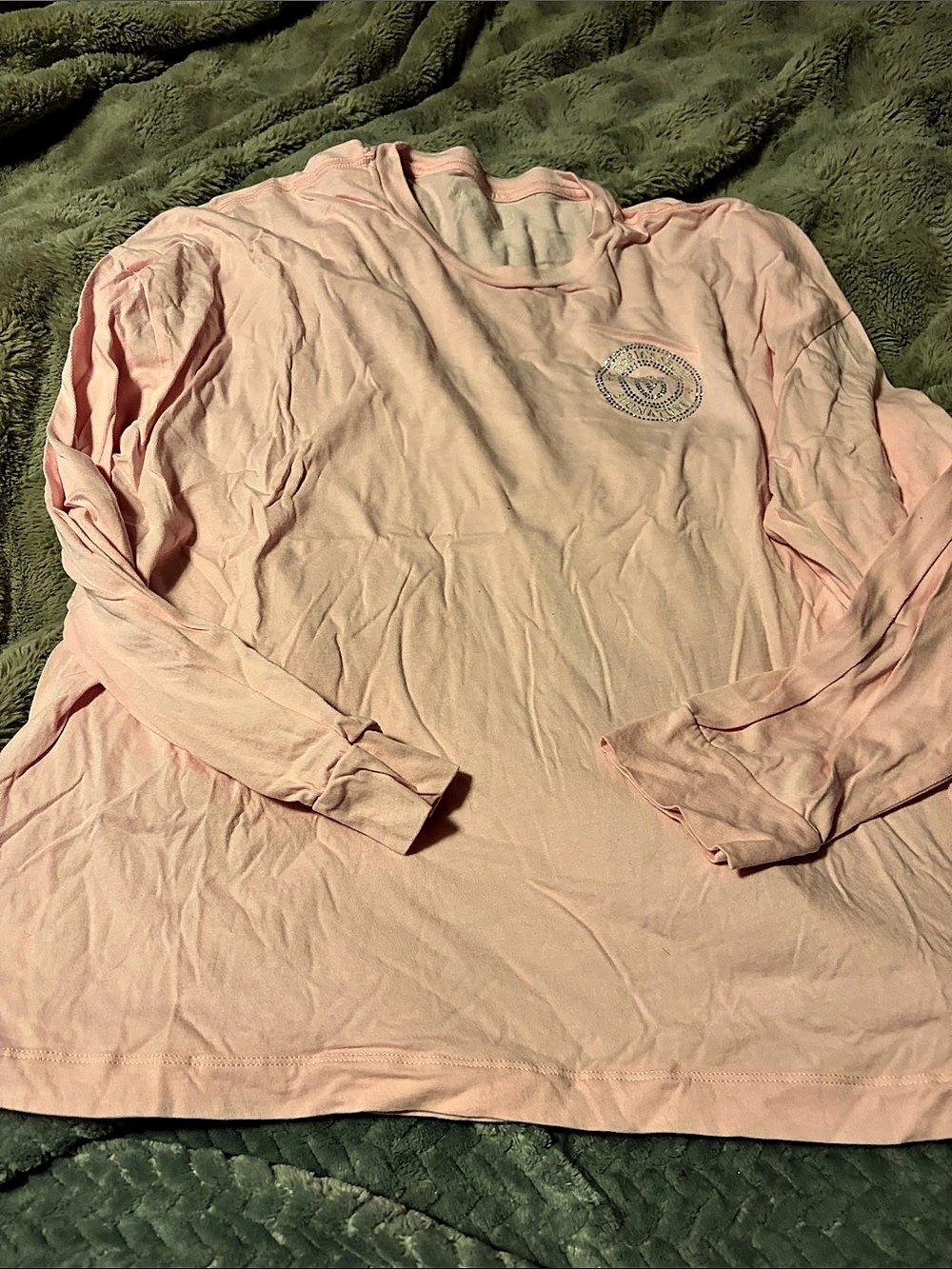 Victoria's Secret Long Sleeve Tee in Pink Size Medium